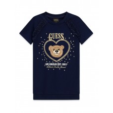 GUESS φόρεμα παιδικό K6RK01KAUH0-G7HR μπλε